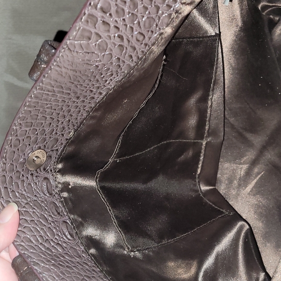 Jana Feifer Purse Leather & Faux Alligator/Crocodile/Snakeskin Print - Picture 4 of 6